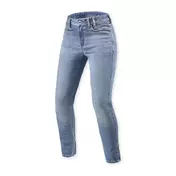 Rev'it Shelby 3 Skinny Short Lady Jeans Grey Синий