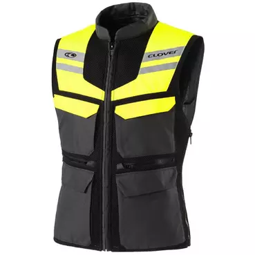Clover SW 2 жилет Motorcycle жилет Black Yellow