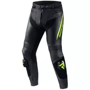 Rebelhorn FIGHTER Motorcycle Leather мотоштаны Black Fluo Yellow