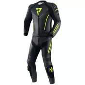 Rebelhorn FIGHTER Motorcycle Leather мотоштаны Black Fluo Yellow