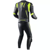 Rebelhorn FIGHTER Motorcycle Leather мотоштаны Black Fluo Yellow