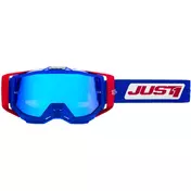 маска Moto Cross Enduro Just1 Iris 2.0 комбинезон Blue Red White Blue Mirror Lens