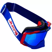 маска Moto Cross Enduro Just1 Iris 2.0 комбинезон Blue Red White Blue Mirror Lens