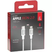 USB Iron 2.0 Type-C > Apple 8 Pin cable - 100 cm