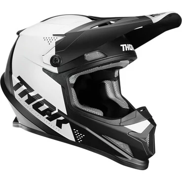 Thor Sector Blade Black White мотошлем