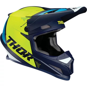 Thor Sector Blade Navy Acid мотошлем