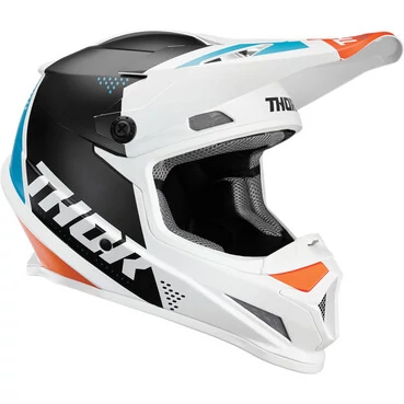 Thor Sector Blade White Aqua мотошлем