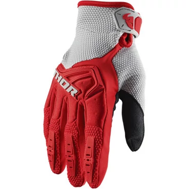 Thor Spectrum Red Grey мотоперчатки