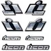 Наклейки Icon объемные (хром)