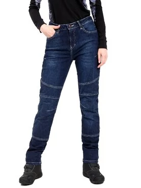 Starks Gwendolyn Stretch мотоджинсы женские синие с вытеркой