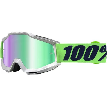 Маска эндуро 100% Accuri Nova/Mirror Green Lens