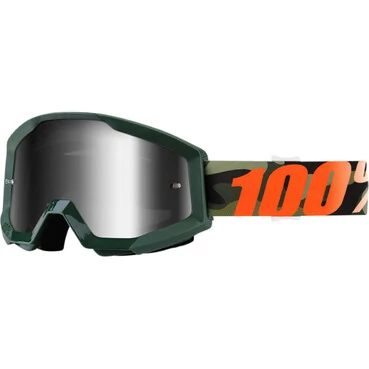 Мотоочки 100% Strata Huntitstan/Mirror Silver Lens