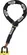 ABUS Granit XS Yellow замок на тормозной диск/цепь
